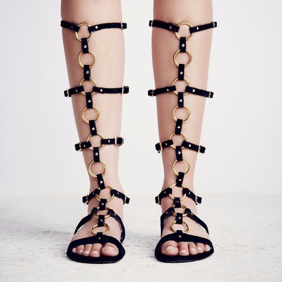New Free People Road Trip Tall Gladiator Sandals - Picture 3 of 8